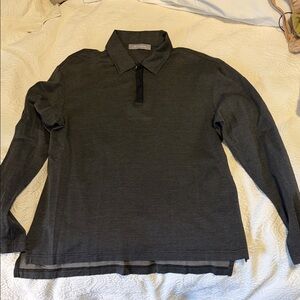 Men's Jim Thompson Black and beige 100% fine cotton with silk trim.  Worn twice.